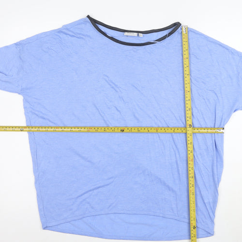 Atmosphere Women Blue XL Relaxed Fit Short Sleeve Jersey T-Shirt