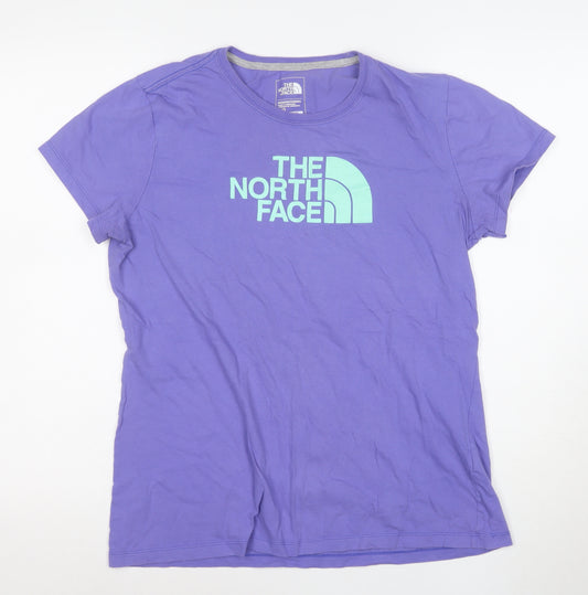 The North Face Women's Purple Classic Fit Cotton T-Shirt Size L