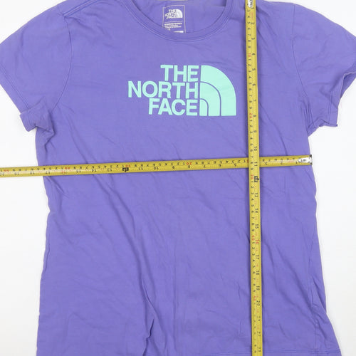 The North Face Women's Purple Classic Fit Cotton T-Shirt Size L