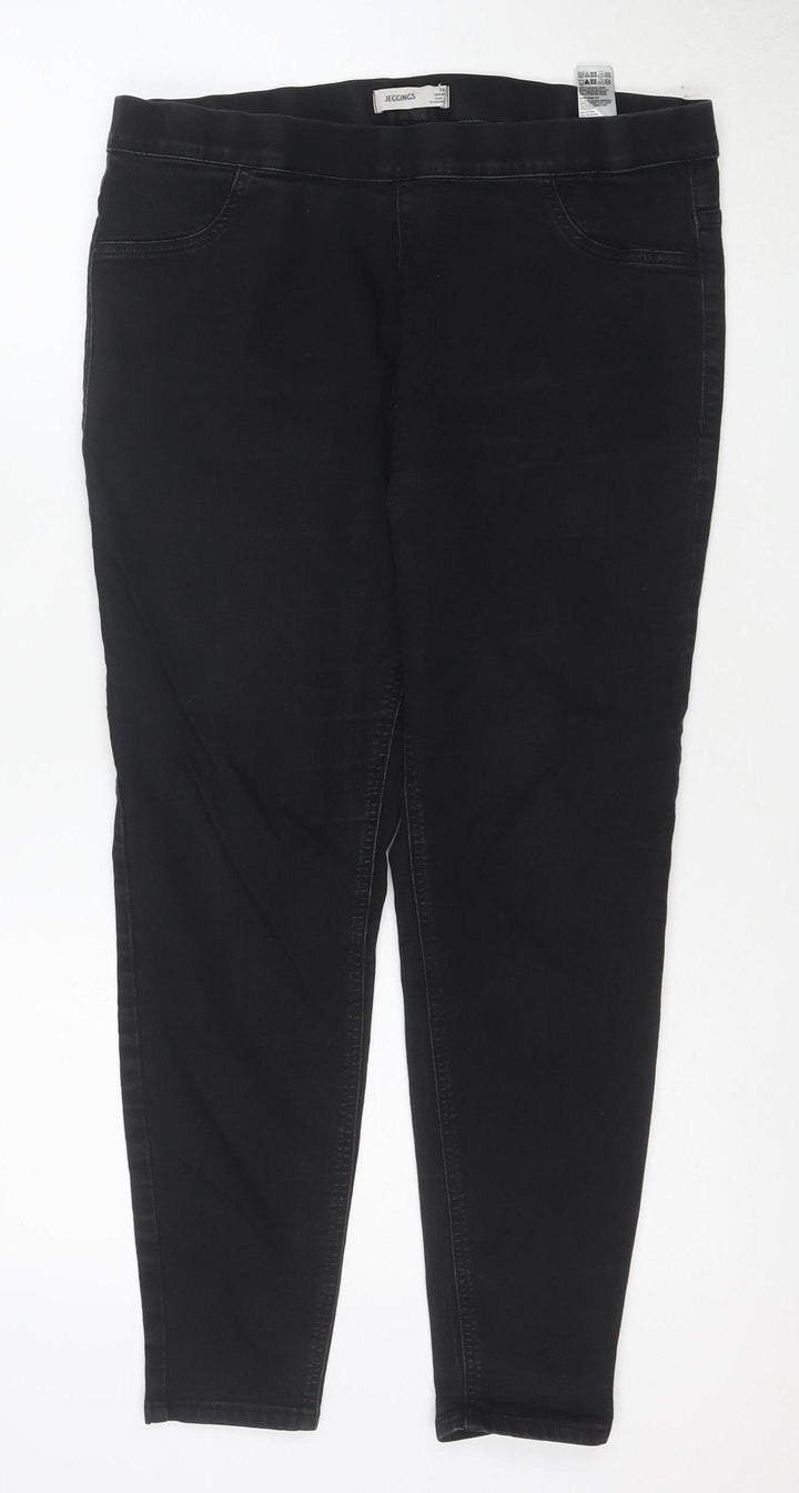 Marks and Spencer Women’s Black Jegging Jeans Size 16 Short Stretch Denim