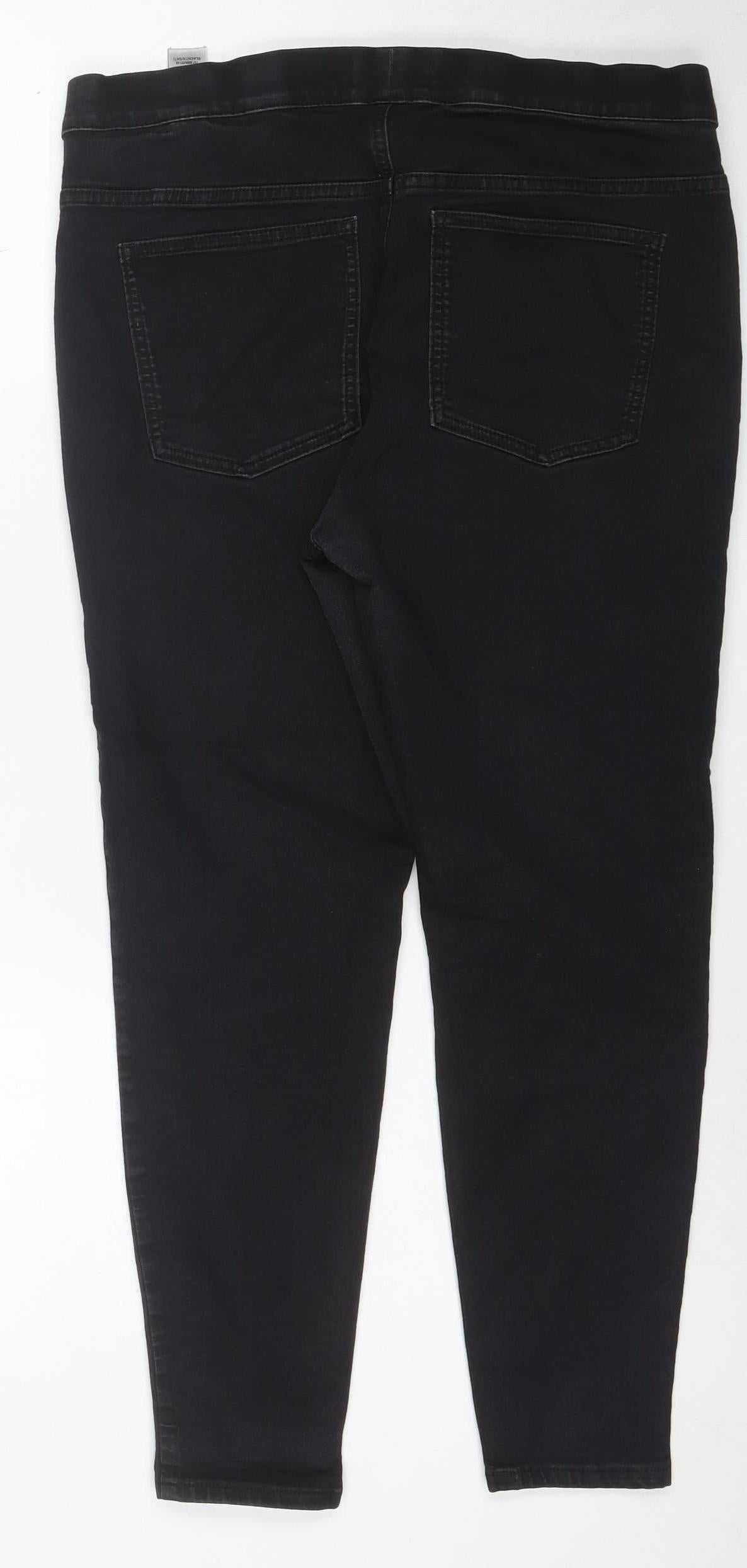 Marks and Spencer Women’s Black Jegging Jeans Size 16 Short Stretch Denim