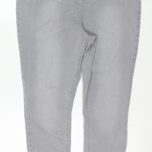Papaya Women Grey Stretch Skinny Jeans Size 20