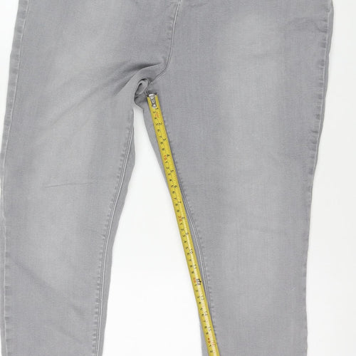 Papaya Women Grey Stretch Skinny Jeans Size 20