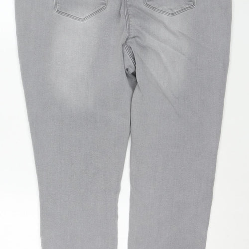 Papaya Women Grey Stretch Skinny Jeans Size 20