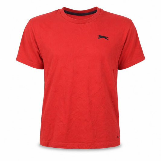 Slazenger Boys Red Short Sleeve Crew Neck Cotton T-Shirt 9-10 Years