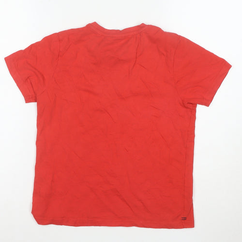 Slazenger Boys Red Short Sleeve Crew Neck Cotton T-Shirt 9-10 Years