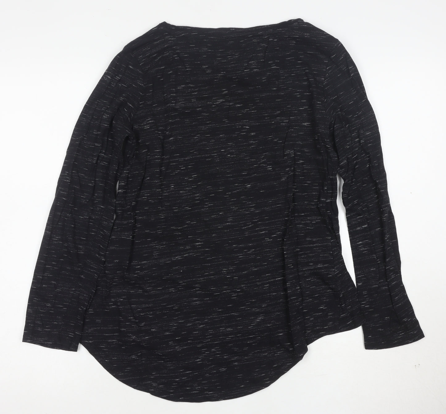 SoulCal & Co Womens Black Long Sleeve Graphic T-Shirt Size 12