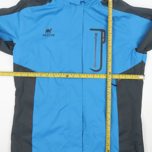 Outdoor Givbro Fashion Men's Blue Waterproof Parka Jacket M