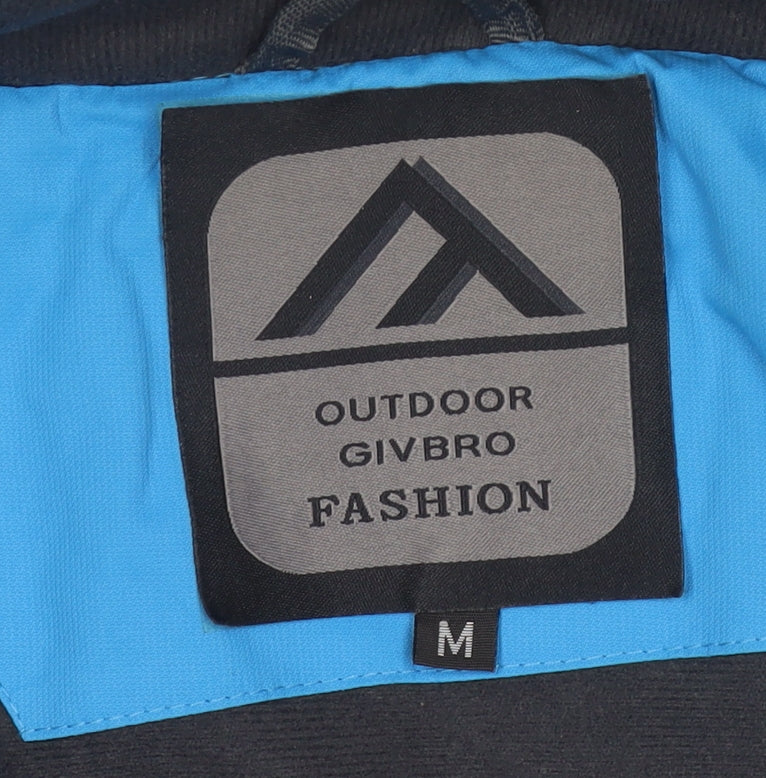 Outdoor Givbro Fashion Men's Blue Waterproof Parka Jacket M