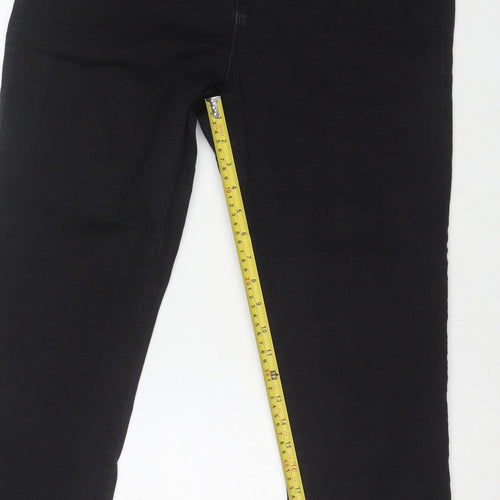 Dorothy Perkins Women's Black Ellis Skinny Jeans Size 14S Cotton Blend