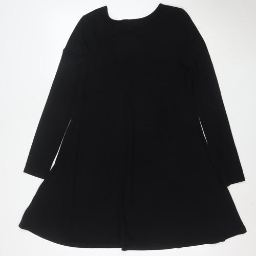 Old Navy Women’s Black Jersey A-Line Dress Size M Long Sleeve