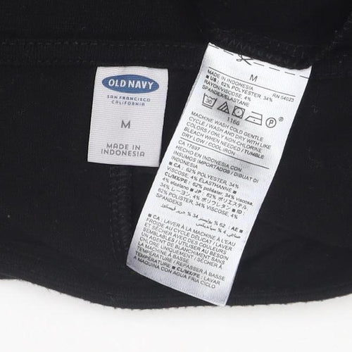 Old Navy Women’s Black Jersey A-Line Dress Size M Long Sleeve