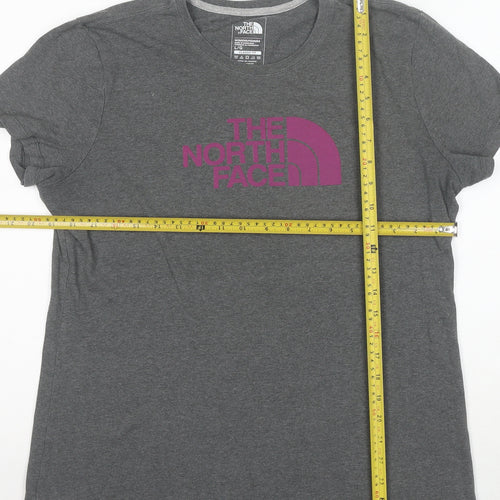 The North Face Womens Grey Classic Fit Short Sleeve T-Shirt L