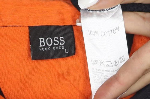 Hugo Boss Men's Multicoloured Cotton Short Sleeve Polo Shirt L
