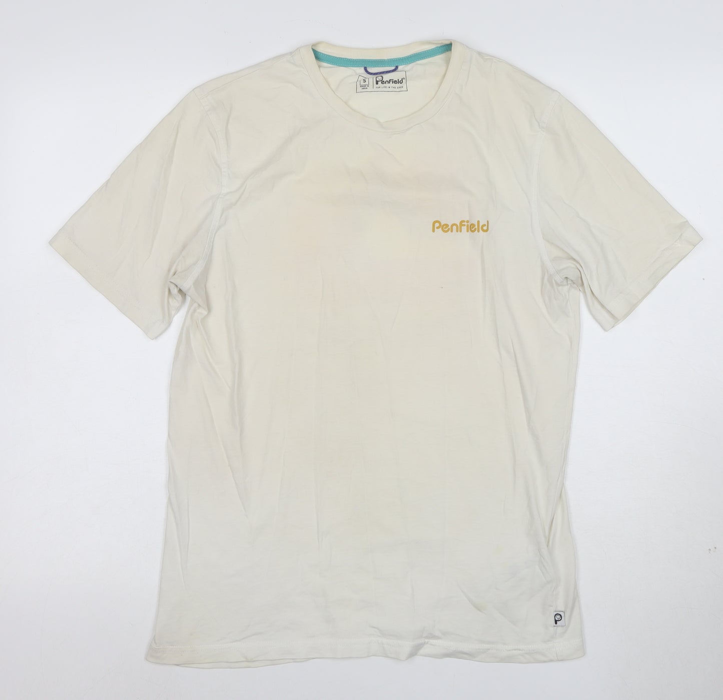 Penfield Men's Beige Graphic Print Cotton T-Shirt Size S