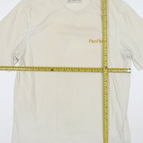 Penfield Men's Beige Graphic Print Cotton T-Shirt Size S
