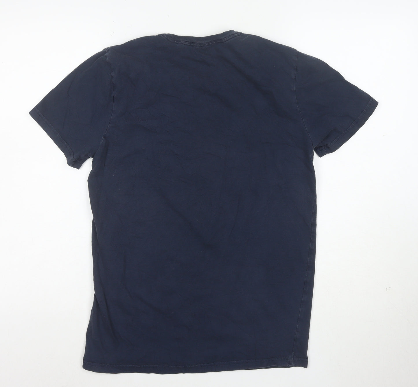 Oakley Men's Blue Slim Fit Graphic Cotton T-Shirt M
