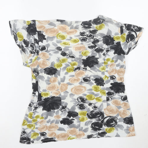 Wallis Women's Multicoloured Floral Viscose T-Shirt Size 14