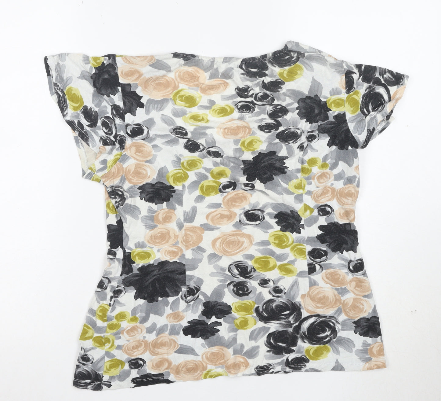 Wallis Women's Multicoloured Floral Viscose T-Shirt Size 14