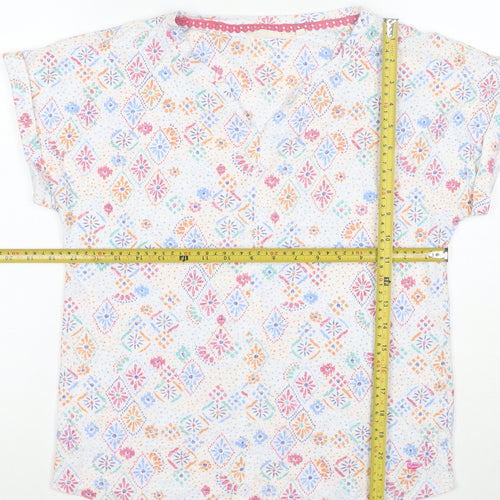 The Edinburgh Woollen Mill Women’s Multicoloured Linen Blend Tunic Blouse S