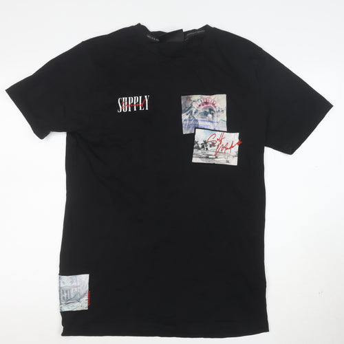 Supply & Demand Men's Black XL Graphic Print Crew Neck T-Shirt