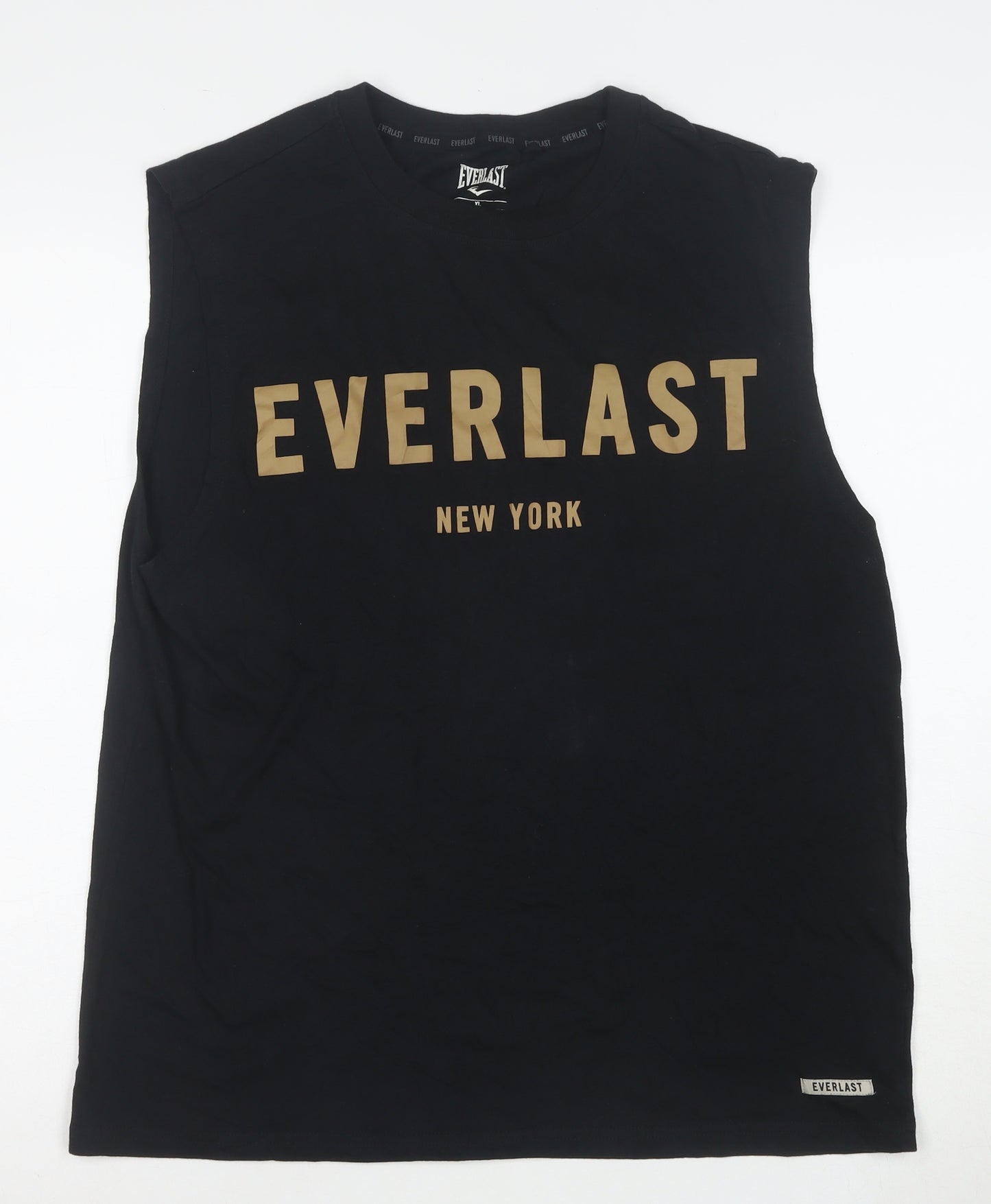 Everlast Men’s Black XL Sleeveless Tank Top Athletic Fit