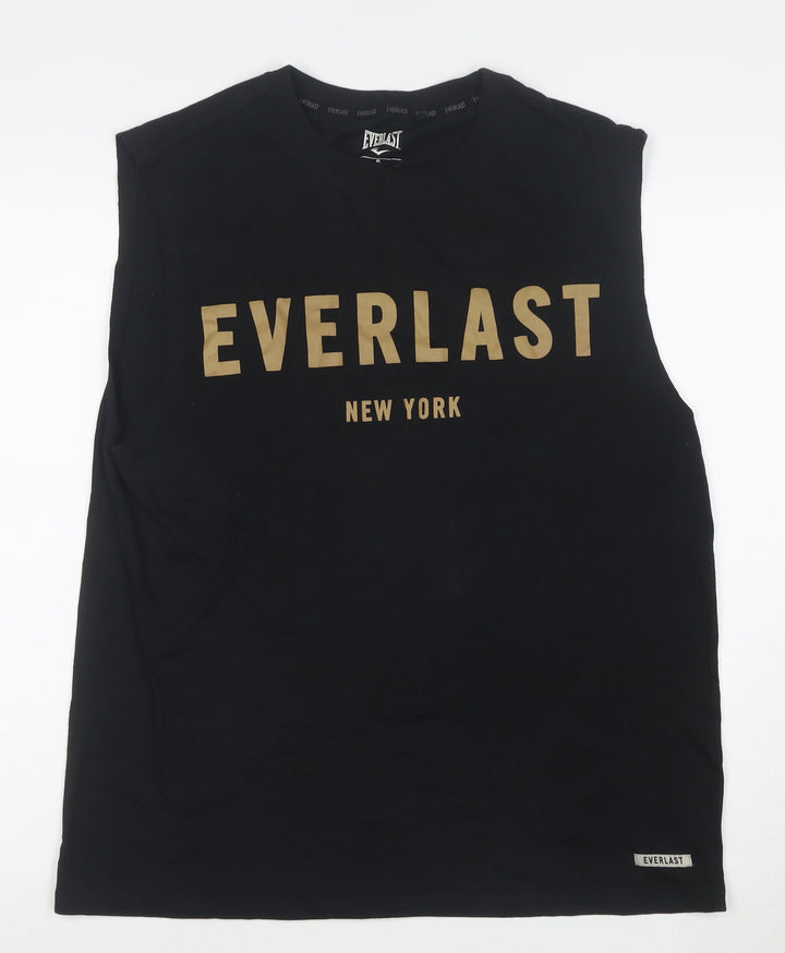 Everlast Men’s Black XL Sleeveless Tank Top Athletic Fit