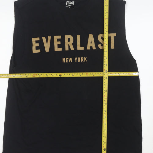 Everlast Men’s Black XL Sleeveless Tank Top Athletic Fit