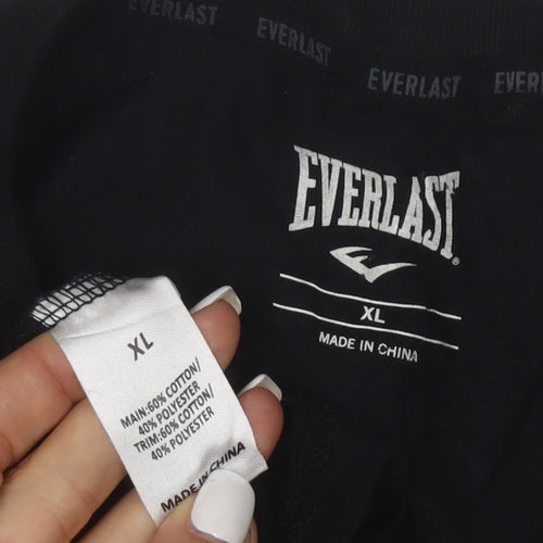 Everlast Men’s Black XL Sleeveless Tank Top Athletic Fit