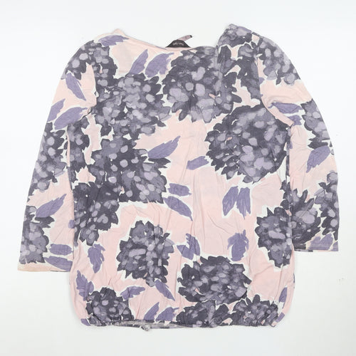 Next Easy Light Women's Multicoloured Floral Jersey Blouse Size 10