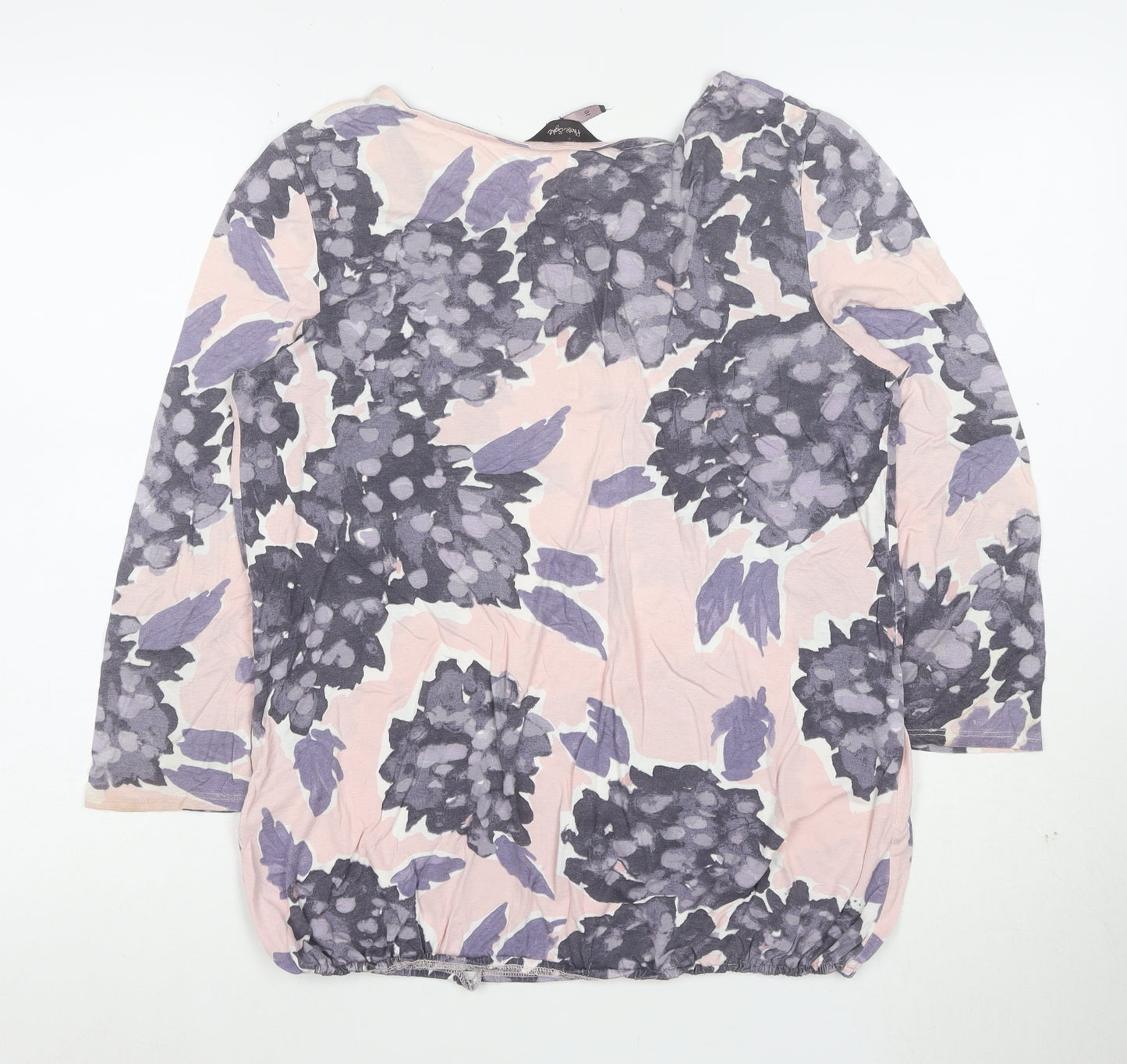 Next Easy Light Women's Multicoloured Floral Jersey Blouse Size 10