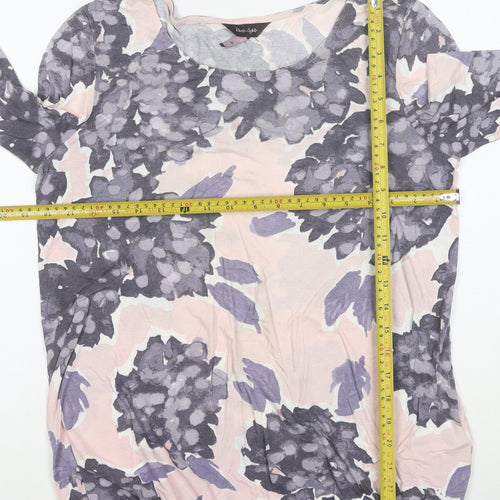Next Easy Light Women's Multicoloured Floral Jersey Blouse Size 10
