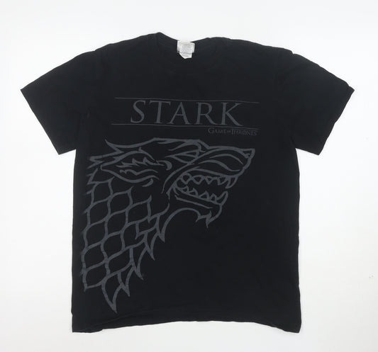 Game of Thrones Women's Black House Stark T-Shirt Size M