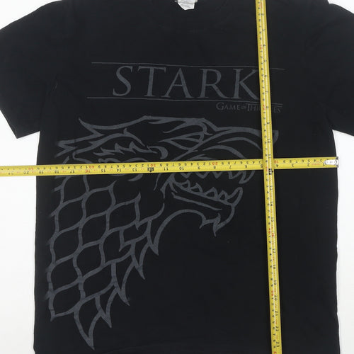 Game of Thrones Women's Black House Stark T-Shirt Size M