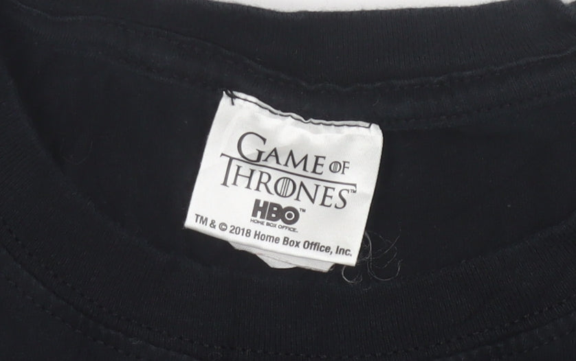 Game of Thrones Women's Black House Stark T-Shirt Size M
