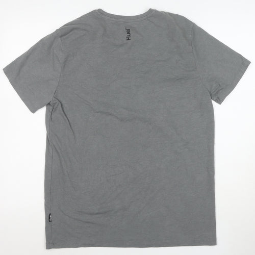 Huel Men's Grey XL Crew Neck Short Sleeve T-Shirt
