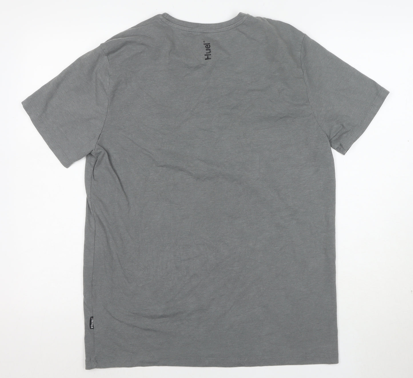Huel Men's Grey XL Crew Neck Short Sleeve T-Shirt