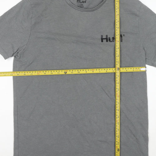 Huel Men's Grey XL Crew Neck Short Sleeve T-Shirt
