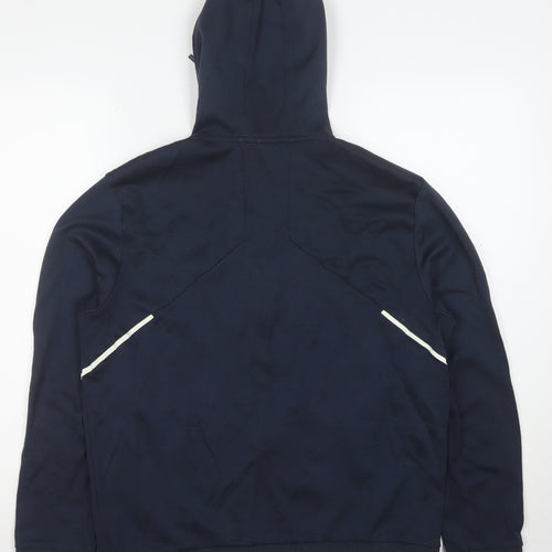 Hugo Boss Men's Blue Full Zip Hoodie XL Regular Fit Cotton