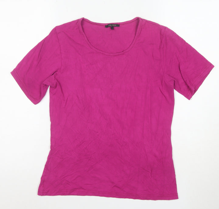 Ately Amke Women’s Pink Short Sleeve Basic Stretch T-Shirt Size M