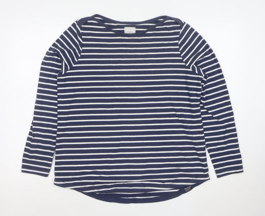 Fat Face Women’s Blue Striped Long Sleeve Breton T-Shirt Size 16