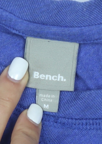 Bench Womens Blue Basic Short Sleeve Crew Neck T-Shirt M