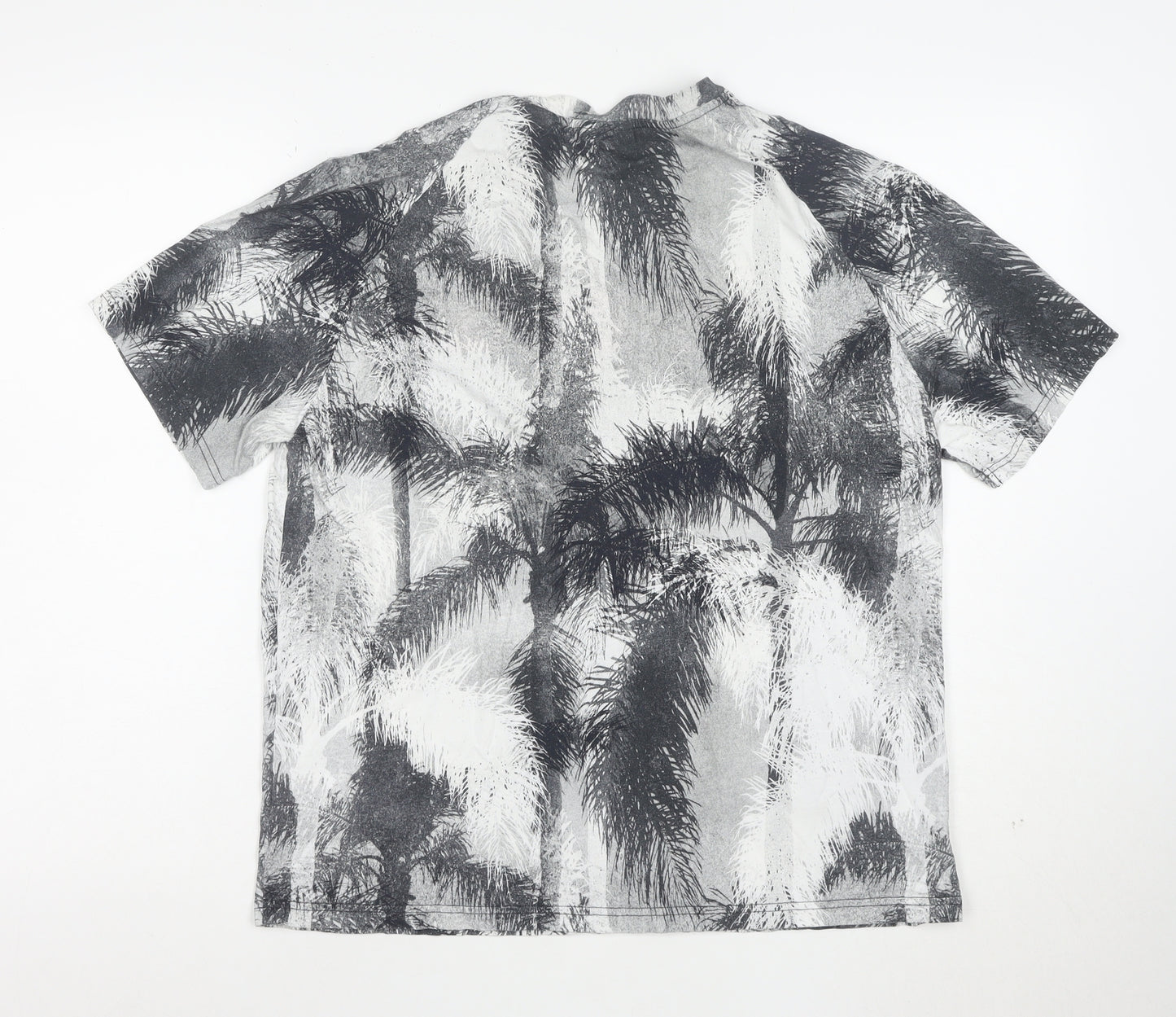 J.Lindeberg Men's Multicoloured Palm Print Cotton T-Shirt L