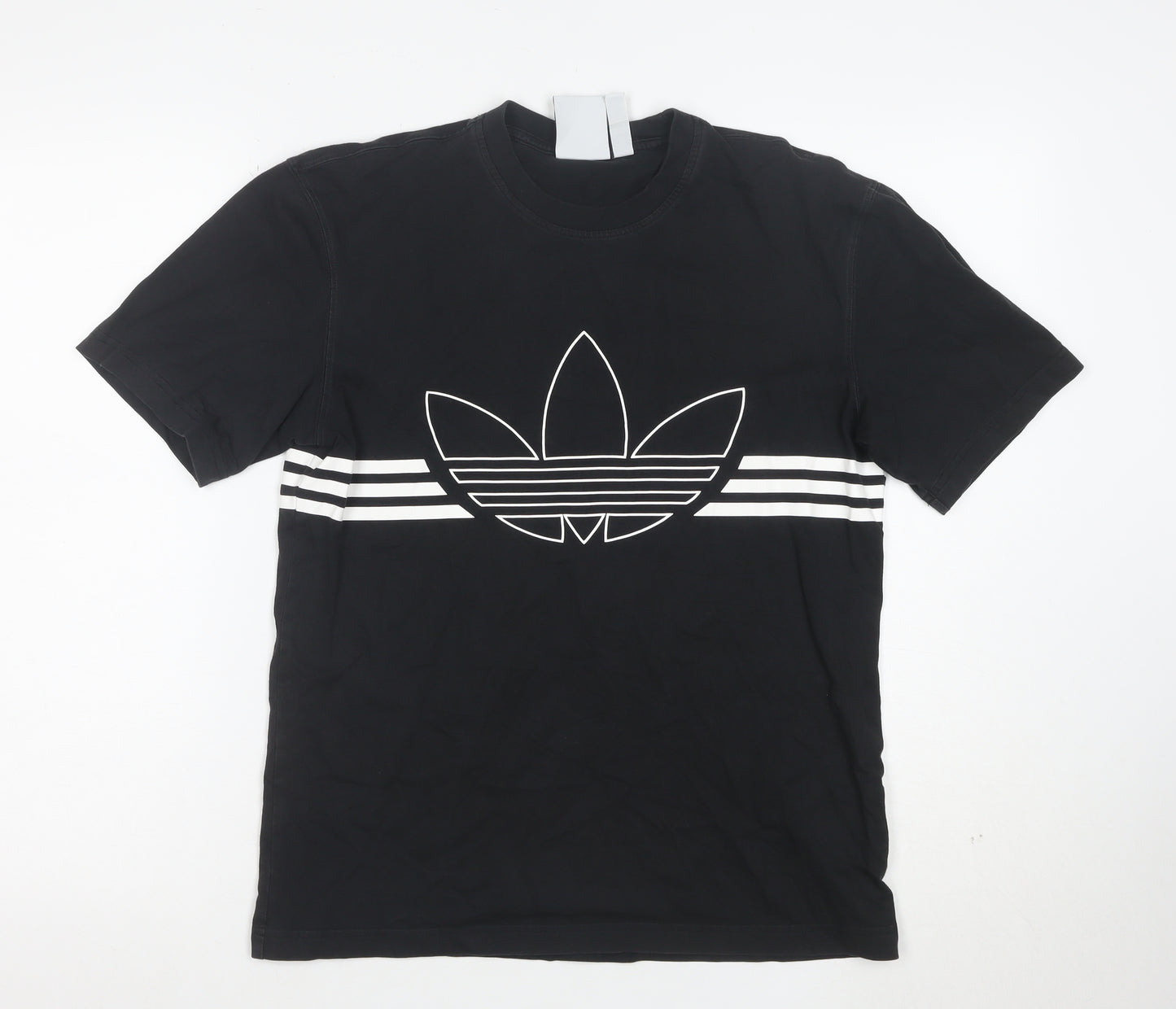 Adidas Men's Black XS Trefoil Logo Short Sleeve Cotton T-Shirt