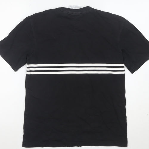 Adidas Men's Black XS Trefoil Logo Short Sleeve Cotton T-Shirt