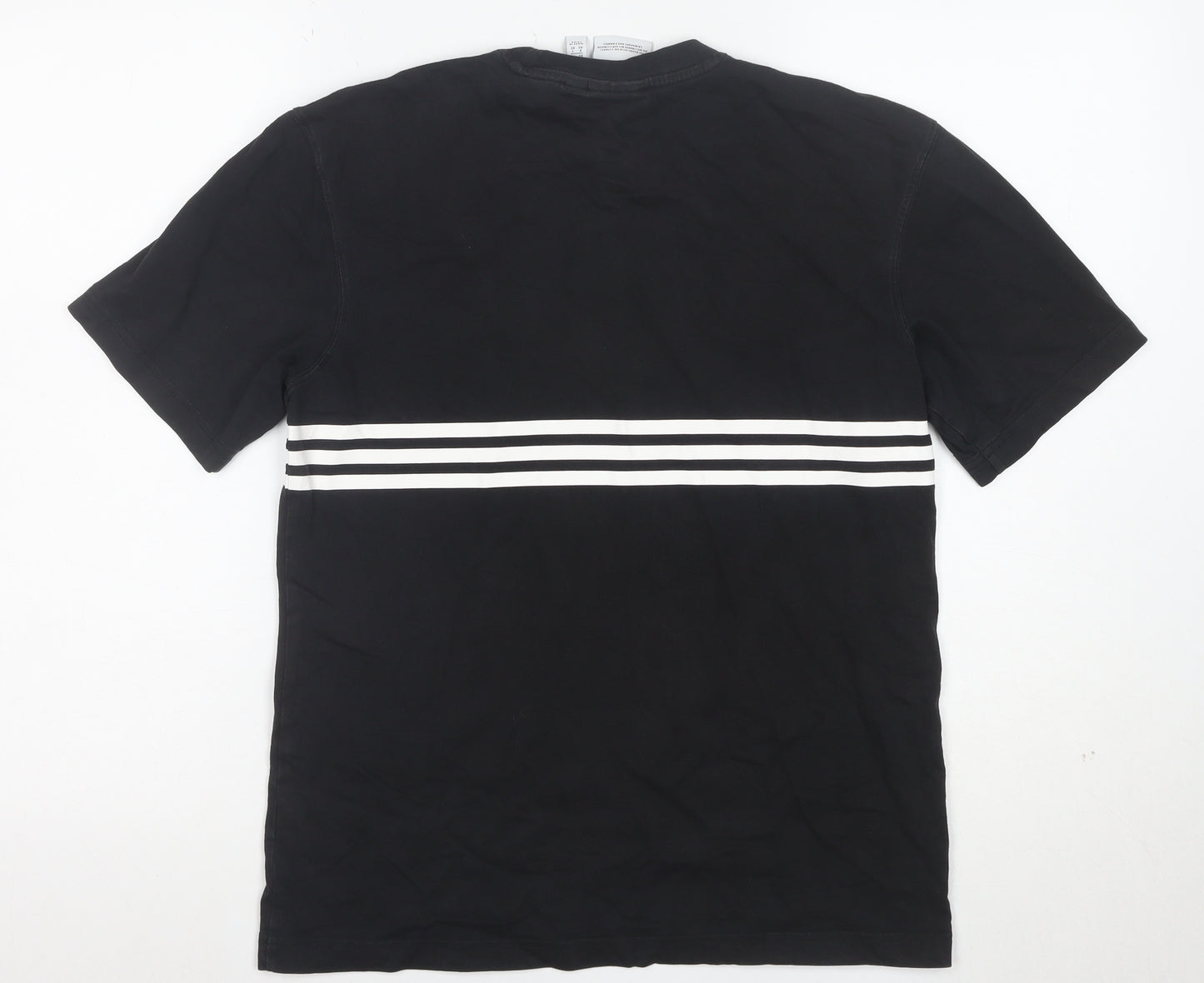 Adidas Men's Black XS Trefoil Logo Short Sleeve Cotton T-Shirt