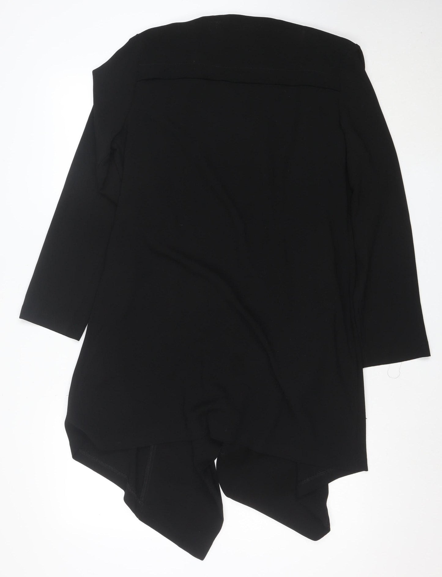 New Look Women's Black Size 10 Zip Front Mid-Length Jacket