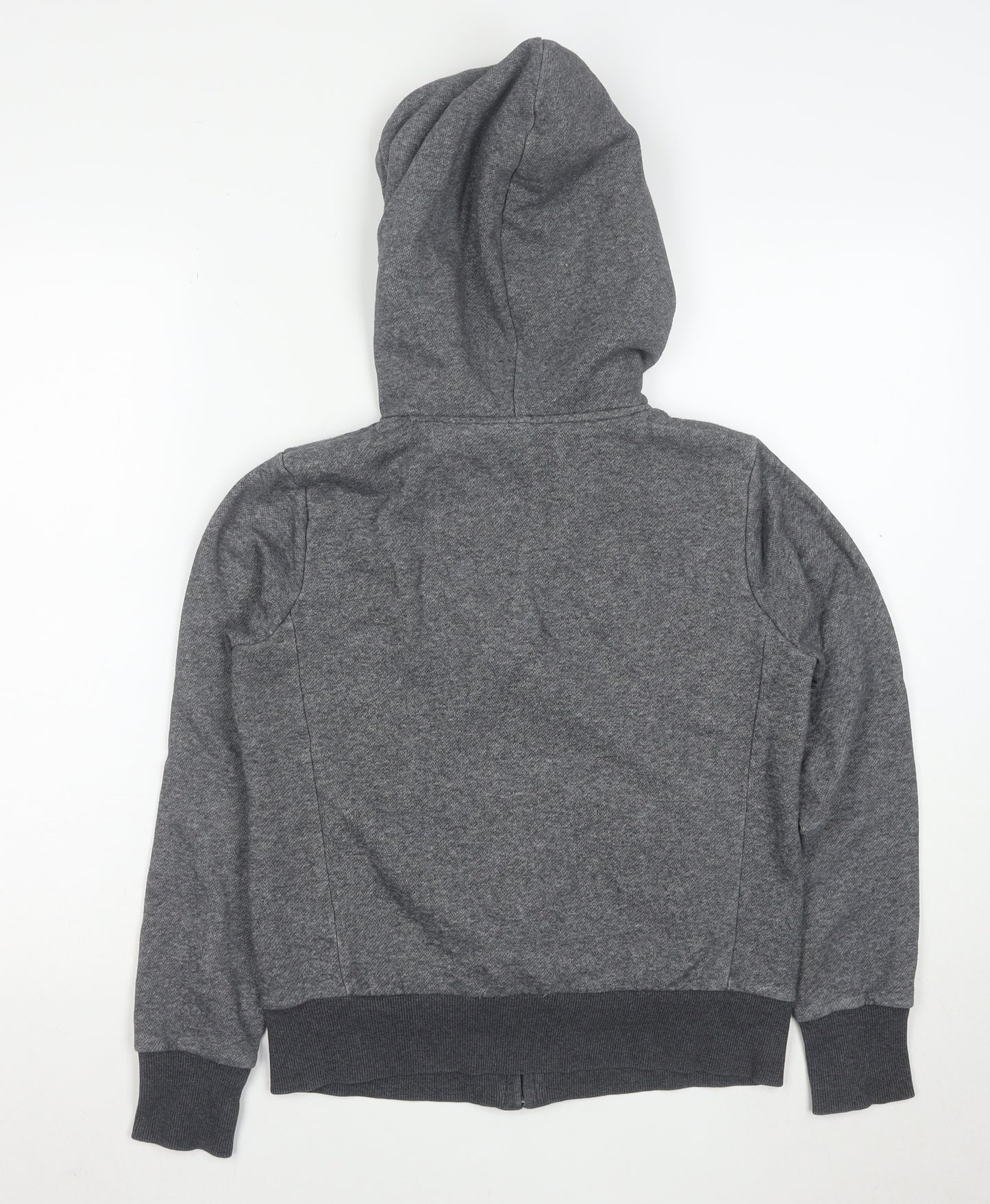 UNIQLO Women's Grey Full Zip Hoodie Small Fleece Lined Casual