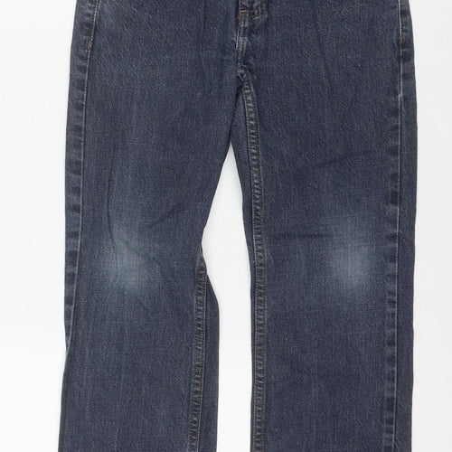 Arizona Jean Co. Womens Blue Straight Leg Denim Jeans Size 8 Regular