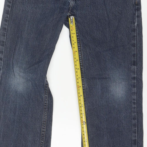 Arizona Jean Co. Womens Blue Straight Leg Denim Jeans Size 8 Regular
